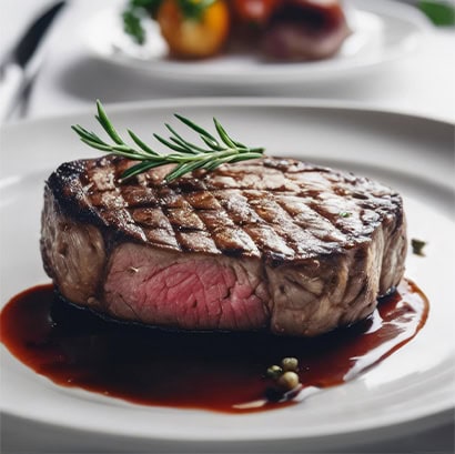 Steak mit Rosmarin